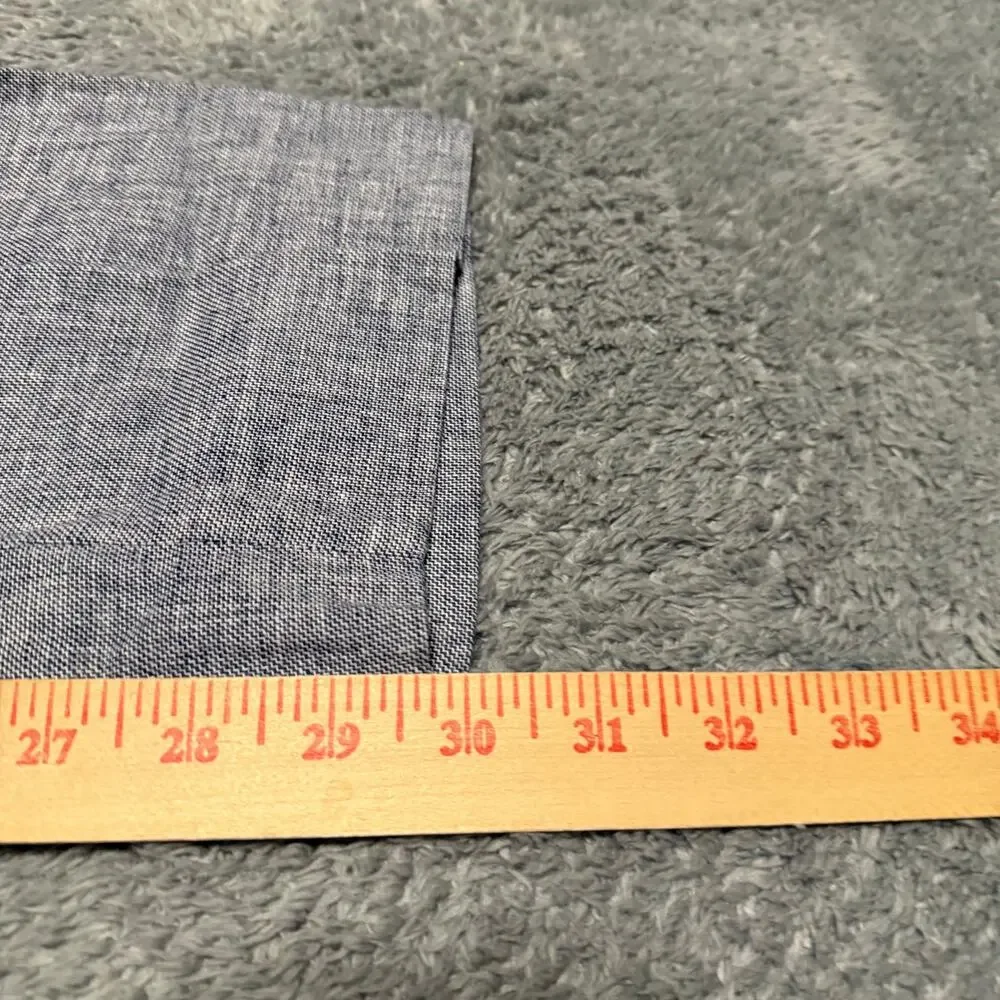 Banana Republic Pants Mens 33x32 Blue Standard Fit Linen Blend Trousers